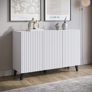 Meubella - Dressoir Pulse 3 - Wit - 120 cm