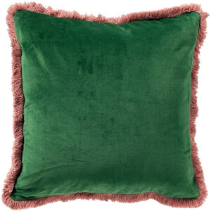 SEBASTIAAN | sierkussen 45x45 cm | Grass Green | groen en oranje | Hoii