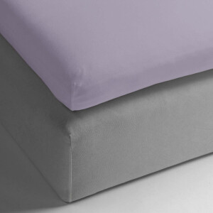 HnL Living - Hoeslaken - Topper - Katoen Perkal - 100 x 200 cm - Lila