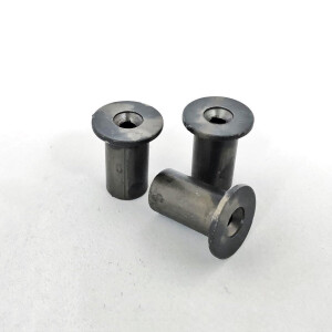 GoudmetHout Handdoekhaakje - Kapstokhaakje - Mat blank - 3 stuks