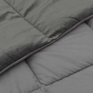 vidaXL - Zomer - Deken - Gekwilt - Lichtgrijs - 135 - x - 200 - cm - Microvezel
