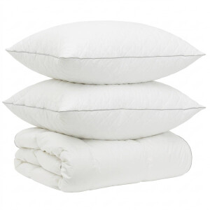 vidaXL - 90% - Ganzendons - Deken - Set - FULDA - 3 - pcs - 220 - x - 240 - cm - 310 - GSM - Wit