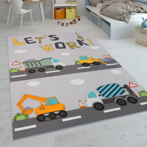 Paco Home Kindertapijt Laagpolige Vloerkleden Voor Kinderkamer Speelkleed Meerkleurig 80x150 cm