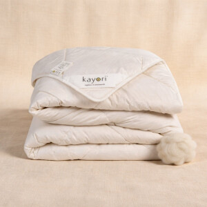 Kayori Keito Winterdekbed - 240x220 - 100% Texels Wol - Heerlijk warm - Katoen Percale Tijk