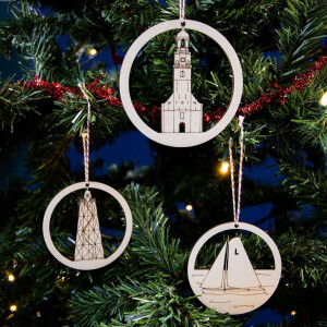 Kerstballen Lemmer Jouw Favoriete Stad in de Kerstboom City Shapes