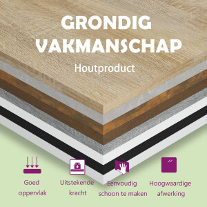 vidaXL Hangkast - Hangkasten - Hangende Kast - Hangende Kasten - Hangkast Lyon 60x31x60 cm bewerkt hout wit