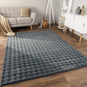 Paco Home Tapijt Bubbel Woonkamer Slaapkamer Hoogpolig bont Geometrisch ontwerp 3D 160x220 cm