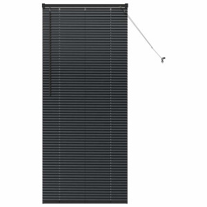 vidaXL - Venetiaanse - jaloezie - Zwart - 175 - x - 80 - cm - 25 - mm - Aluminium