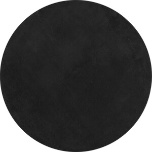 vidaXL - Vloerkleed - HUARTE - laagpolig - zacht - wasbaar - Ø - 80 - cm - zwart