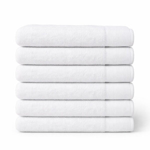 Saphira FRESH Handdoeken – 50x100 cm – Set van 6 – Wit – 100% Katoen – Ultra Zacht – Hoog Absorptievermogen – Sneldrogend – Hotelkwaliteit