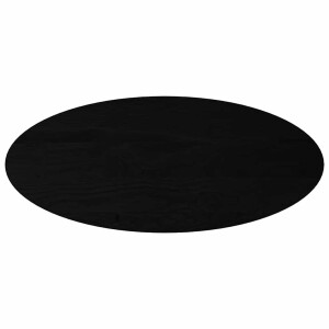 vidaXL - Tafelblad - 140x60x4 - cm - ovaal - massief - eikenhout - donkerbruin