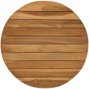 vidaXL - Tafelblad - Ø - 40 - x - 3,5 - Rond - Massief - Teakhout - Naturel