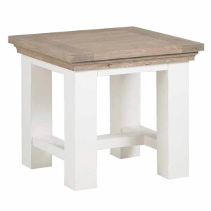 Parma bijzettafel vierkant - 60 cm - wit