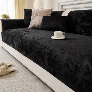 Bankhoezen -Luxe Bankhoes - Meubelhoes | Bankhoes | Bankbeschermer -Beschermt de Bank tegen Honden | en Kattenharen | Dierenkleed | Zwart 70x70cm