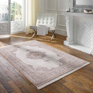 Perzisch tapijt - Regal Lucian grijs/terra 195x300 cm