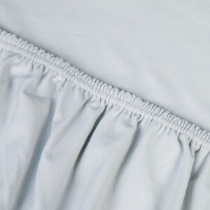 Kayori Saiko Topper Hoeslaken Premium Jersey - 180-200x200-220cm - Matrasdikte 12 cm - Biologisch Katoen - Grijs