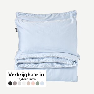 Cloudpillo Beddengoed (incl. 2 kussenslopen 55x75) - Extra zacht, Ademend en Antibacterieel - Vochtbestendig met verborgen rits - Sky Blue - 240x220 cm