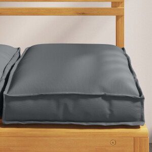 vidaXL - Kussen - 2 - st - Oxford - Stof - Antraciet - 40 - x - 40 - x - 8 - cm
