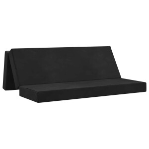 vidaXL - Vouwbare - Sofa - Bed - 180 - x - 67 - x - 45 - cm - Zwart