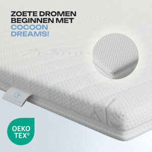 Topmatras - 160x200 - ANTI SLIP Topper - PREMIUM BAMBOO Tijk - Afritsbaar / Wasbaar - HR Koudschuim - 8cm - Orthopedisch - Anti-allergisch - Medium - Hybrid - Topdekmatras - Topper Hotel XL - Anti Bacterieel - Okoetex gecertificeerd