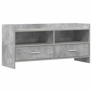 vidaXL - TV - Kast - 100 - x - 33 - x - 47 - cm - Betongrijs - Bewerkt - hout