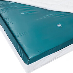MONO STARK - Waterbedmatras - Blauw - 160 x 200 cm - Vinyl