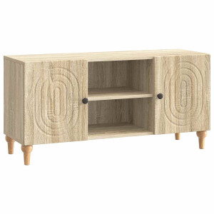 vidaXL - TV - Kast - Sonoma - Eiken - 102 - x - 34,5 - x - 50 - cm - Bewerkt - hout