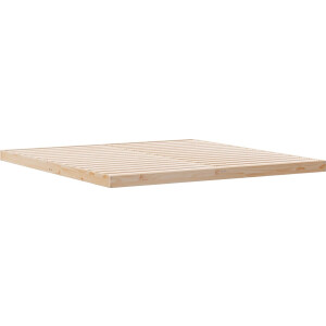 vidaXL - Bedframe - Naturel - 213,5 - x - 204 - x - 9 - cm - Massief - grenenhout
