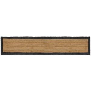 vidaXL - Vloerkleden - Donkergrijs - 80 - x - 400 - cm - Jute