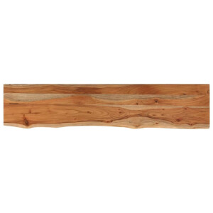 vidaXL - Wandschap - rechthoekig - natuurlijke - rand - 110x20x2,5 - cm - acaciahout