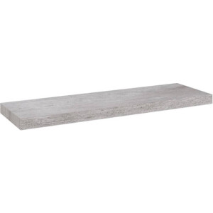 vidaXL - Wandschap - zwevend - 80x23,5x3,8 - cm - MDF - betongrijs