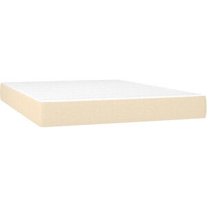 vidaXL - Pocketveringmatras - medium - 140x200x20 - cm - stof - crèmekleurig
