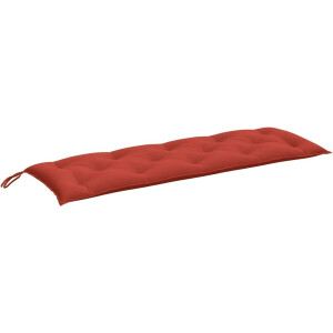 vidaXL - Tuinbankkussen - 150x50x7 - cm - stof - gemêleerd - rood