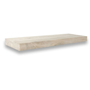 Zwevende wandplank 30 x 20 cm eiken recht - Wandplank - Wandplank hout - Fotoplank - Boomstam plank - Muurplank - Muurplank zwevend