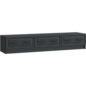vidaXL - TV - Kast - met - lade - Zwart - 147 - x - 34,5 - x - 27 - cm - Bewerkt - hout