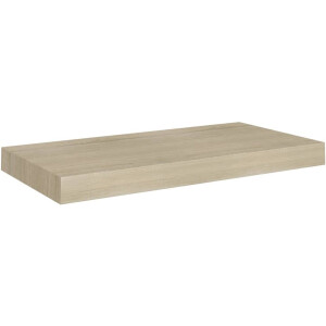 vidaXL Wandschap zwevend - MDF - Eikenkleur - 50x23x3,8 cm Wandplank - Zwevende Plank - Houten Plank - Eiken Kleur - Opbergruimte
