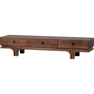 WOOOD Staes Tv-Meubel - Mangohout - Walnoot - 37x180x45