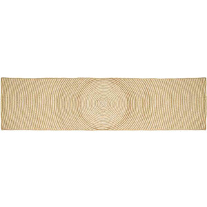 vidaXL - Vloerkleden - Wit - 60 - x - 400 - cm - Jute