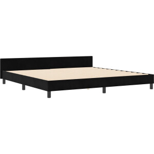 vidaXL - Boxspring - bed - met - hoofdeinde - Zwart - 200 - x - 200 - cm - Fluweel
