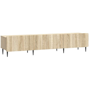 vidaXL - TV - Kast - met - lade - Sonoma - Eiken - 147 - x - 34,5 - x - 32 - cm - Bewerkt - hout