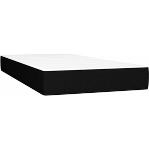 vidaXL - Pocketveringmatras - medium - 100x200x20 - cm - stof - zwart