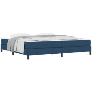 vidaXL - Boxspring - bed - Blauw - 200 - x - 200 - cm - Stof