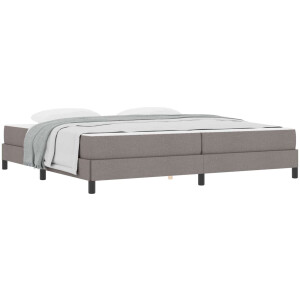 vidaXL - Boxspring - bed - Taupe - 200 - x - 200 - cm - Stof