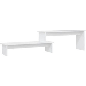 vidaXL - Tv-meubel - 180x30x43 - cm - bewerkt - hout - wit