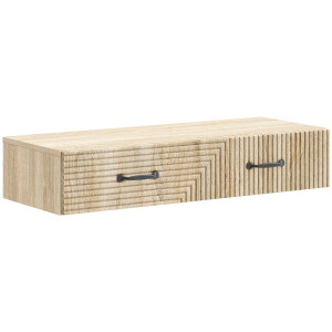 vidaXL - Wandgemonteerde - Zijtafel - 87,5 - x - 34,5 - x - 17 - cm - Bewerkt - hout