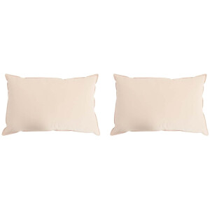 vidaXL - Hoofdkussen - 2 - st - 60 - x - 70 - cm - Alle - seizoenen - Kapokvezel - Beige