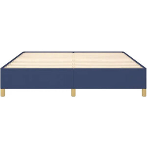 vidaXL - Boxspring - bed - stof - blauw - 180x200 - cm