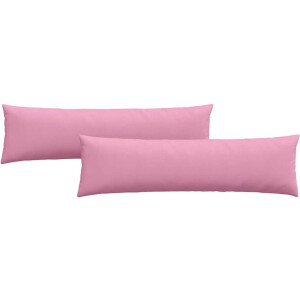 vidaXL - Zitkussens - 2 - pcs - Roze - 145 - x - 40 - cm - Stof