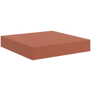 vidaXL - Wandplank - met - opslag - 4 - pcs - Rood - 23 - x - 23,5 - x - 4 - cm - Bewerkt - hout