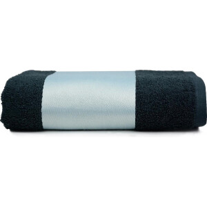 The One Towelling Sublimatie Handdoek - 50 x 100 cm - Hotelkwaliteit - 100% Zacht katoen - Zwart